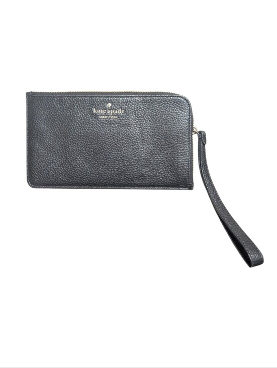 kate spade Handbags - Kate Spade Black Pebbled Leather Wristlet